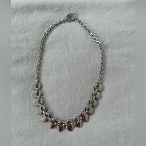 Adornable U Silver Collar Necklace